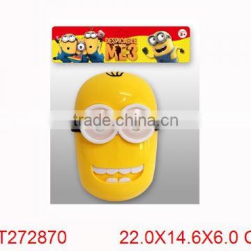 Manufature New Mask Despicable Me Yellow Kids Toy mask with light