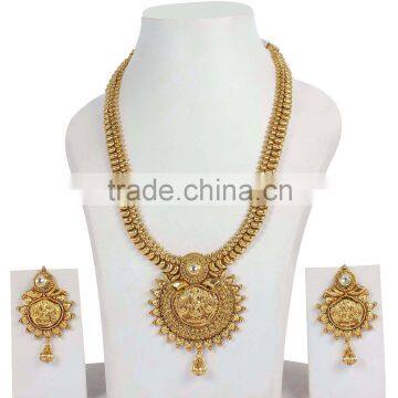 Indian Traditional Bollywood Style Temple Jewellery Necklace Set