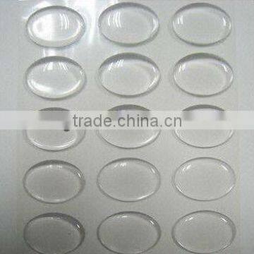 Clear round epoxy resin stickers dome sticker clear dome PU STICKER polyurethane dome stickers