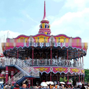 Popular Carnival Double deck Double Carousel For Sale/high Quality Double Carousel For Kids