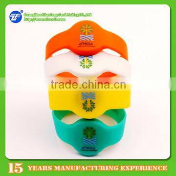 Company logo printed waterpoof gym rfid bracelet for access control