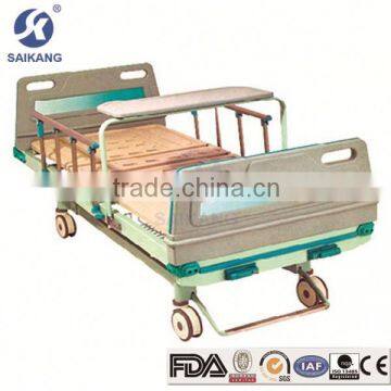 Hospital Furniture Detachable Stainless Steel 3 Cranks Hospital Bed