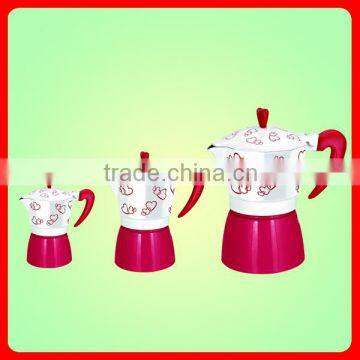 2016 hot seal high quality 6cup Aluminium Coffee Pot/ Espresso Coffee Maker/ Moka Pot