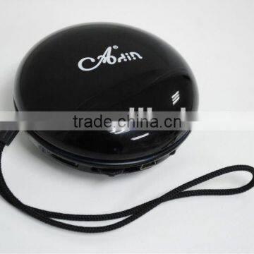 Portable FM radio Stereo Vibration Speaker with Aluminum alloy case