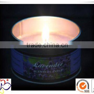 Round candle tin box/wholesale candle tin/candle jar