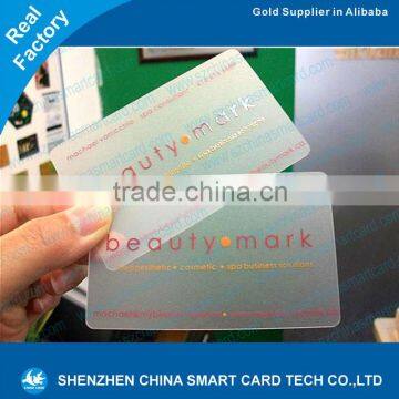 Manufacturer! Best selling product pvc transparent card clear business card