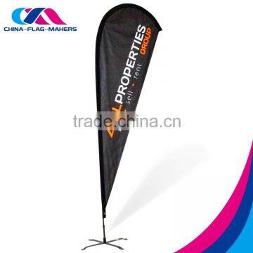 decoration teardrop flag display banner,china tear drop beach flag
