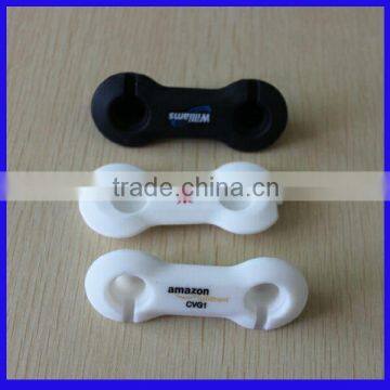 2014 new design promotion earphone cable winder&silicone cable winder