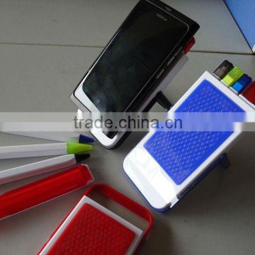 New design plastic mobile phone holder pen gift set