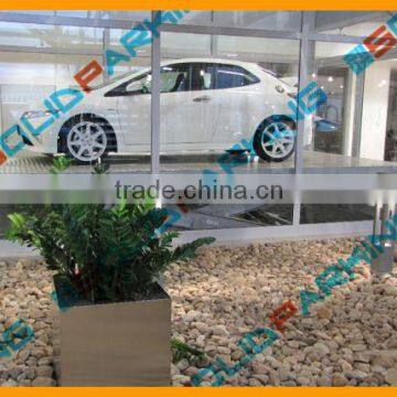 Can be used for both vehicle transport and goods elevating button remote control platform lift vehicle transport system