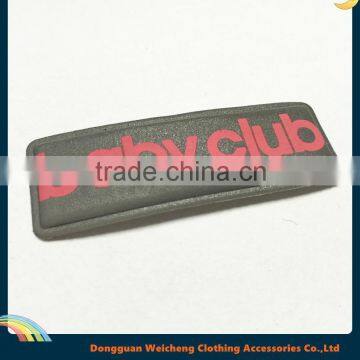 Soft custom square 3d silicone PVC rubber Patches