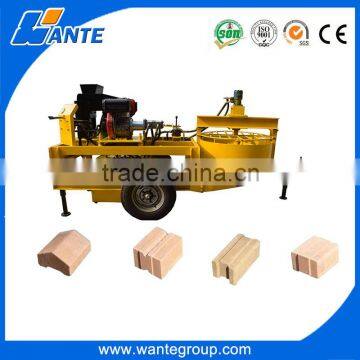 Diesel engine WT1-20M hydraulic pressing brick machine/clay solid brick machine