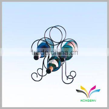 OEM Design Metal Black 8 Bottles Wine Display Rack for Bar photo-5