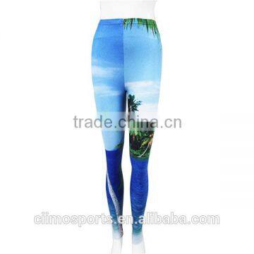 Womens nylon colorful tight gym leggings pants