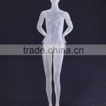 Abstract Plastic Female Mannequin, Transparent Sitting Mannequin photo-3