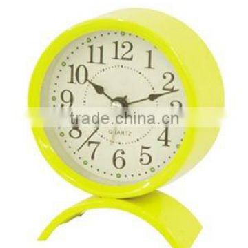 arch metal bb alarm clock, small size clock, desk clock