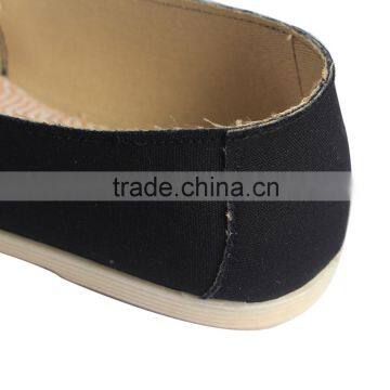 Black Pure Color Canvas Comfortable Shoes photo-3