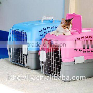 iron door Pet Carrier Travel Box Basket Cage Outdoor New