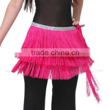 2016 Women New 3 Layers Tasseled Belly Dance Belt Waist Chain Fringed Hip Scarf 12 Colors Available photo-4