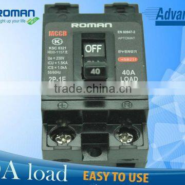 Rated Curent 40 Load, 2P-1E, MCCB, High Quality, New Type Circuit Breaker
