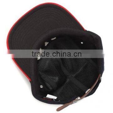 5 Panel Custom Wool Embroidery Skull Caps photo-6