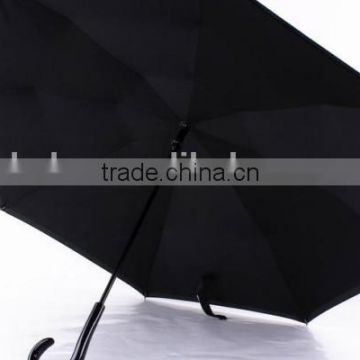 Grade Inverted Black Umbrella