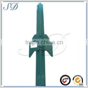 China factory powder coated u shape fence post