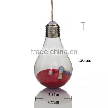 Hanging Glass Bulb Shaped Ornaments For Christmas Decorations