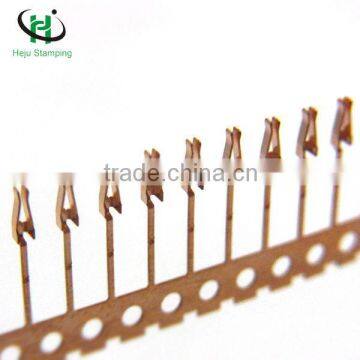High quality punching metal gold plated pin