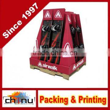 Skateboard Surfboard Corrugated Board Holiday Pallet Display (320032)