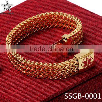 Factory gold bracelet jewelry design for girls stainless steel saudi gold jewelry bracelet                        
                                                Quality Choice