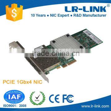 LREC9704HF-4SFP Intel 82580 PCI Expressx4 Gigabit SFP 4 port network card