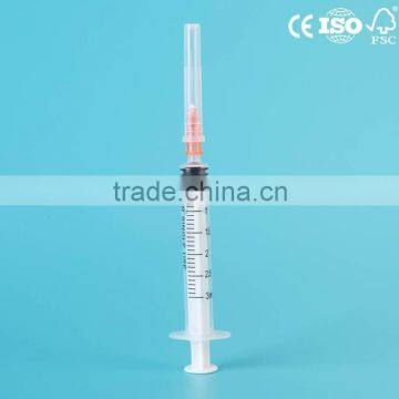 3ml Luer Slip/Luer lock Syringe