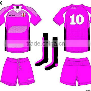 2016 hot selling wholesale cheap football uniform soccer jersey set