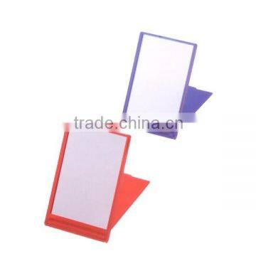 Promotional rectangle shape travel plastic vanity mirror