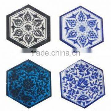 hexagon swimming pool tile