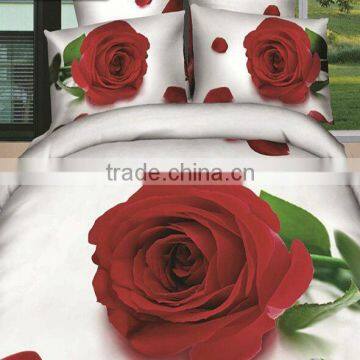 100%cotton 3D rose bedding sets 4 pcs