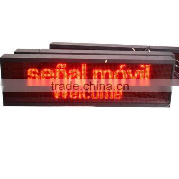 LED moving sign red colors 10 32*128 outdoor waterproof led sign