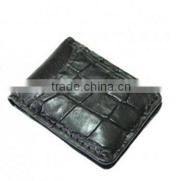 Crocodile leather money clip wallet SCW-005