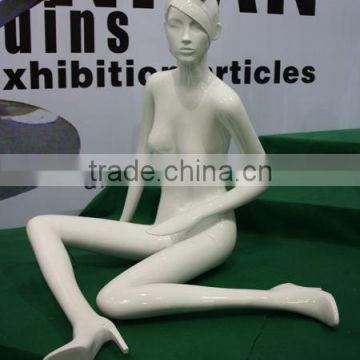 sitting female mannequin