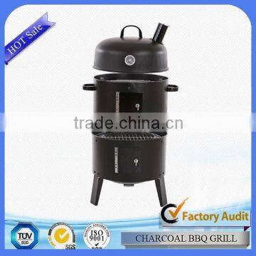 Modern design charcoal backyard bbq smoker