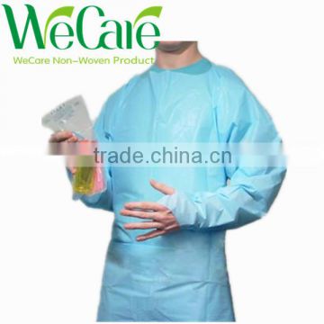 Blue disposable CPE isolation gown