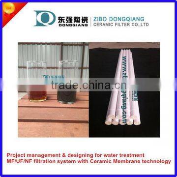 ultrafiltration ceramic membrane crossflow filter for excrement filtration