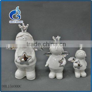 handmade christmas ceramic angel cherub figurines cheap