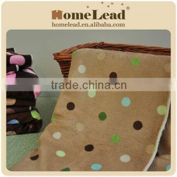 Custom Polyester Polka Dot Fleece Blanket photo-2