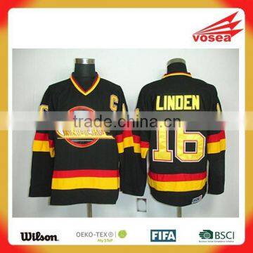 100% polyester custom nhl sublimated hockey jersey