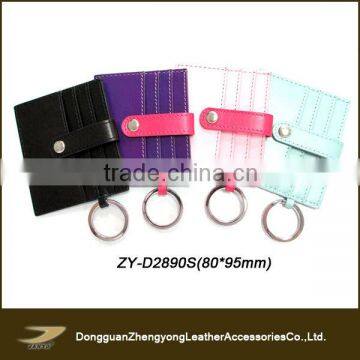 factory price high quality colorful leather business credit card holder