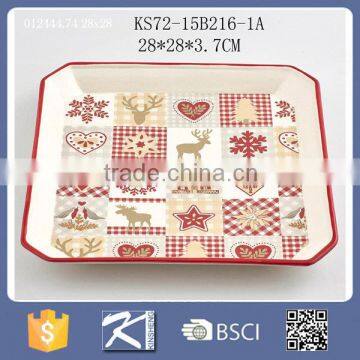 Ceramic Eco-friendly Stoneware Dinnerware Square plate