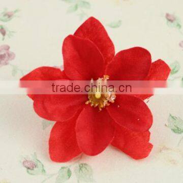 New arrival silk flower heads fabric lily flowers