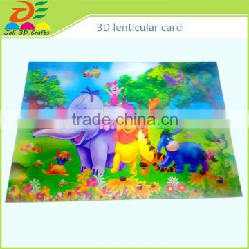 Hot sale PET CMYK print 3D Lenticular Card